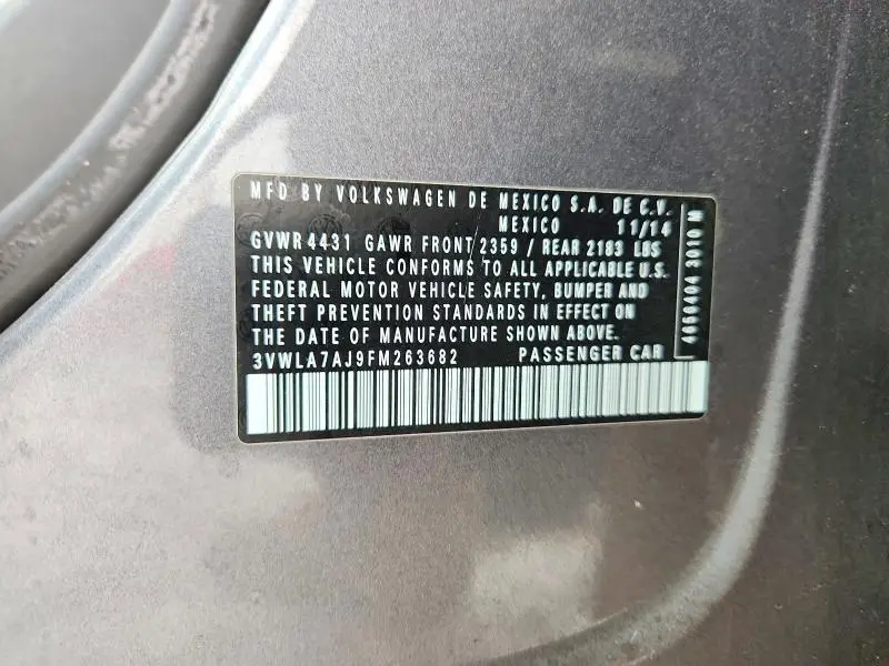 2015 VOLKSWAGEN JETTA TDI  