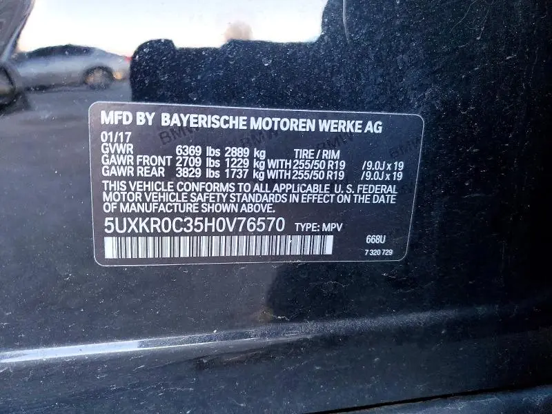 2017 BMW X5 XDRIVE35I  