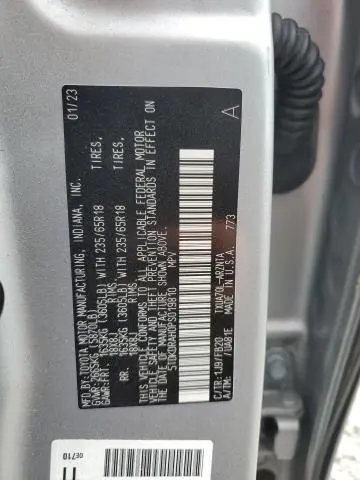 2023 TOYOTA HIGHLANDER L  
