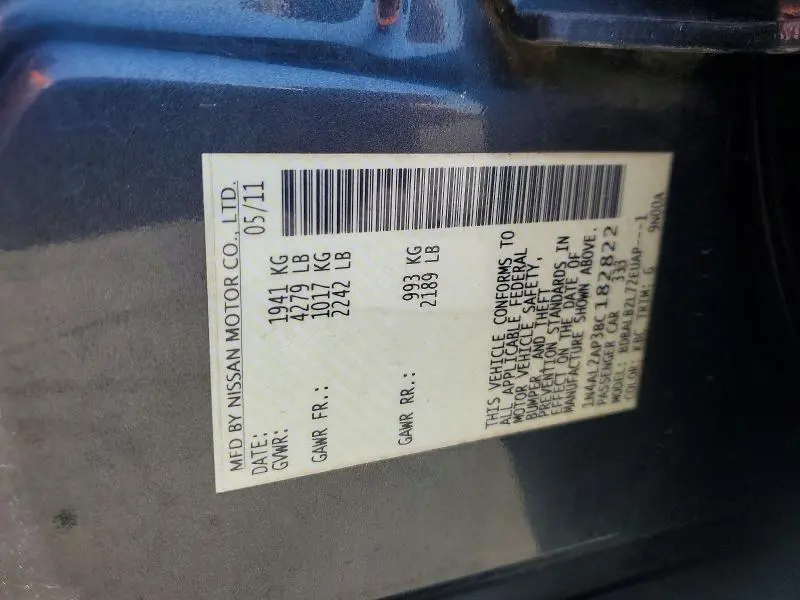 2011 NISSAN ALTIMA 2.5  