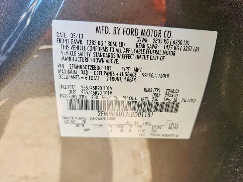2014 FORD FLEX LIMITED  
