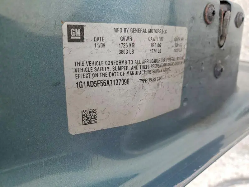 2010 CHEVROLET COBALT 1LT  