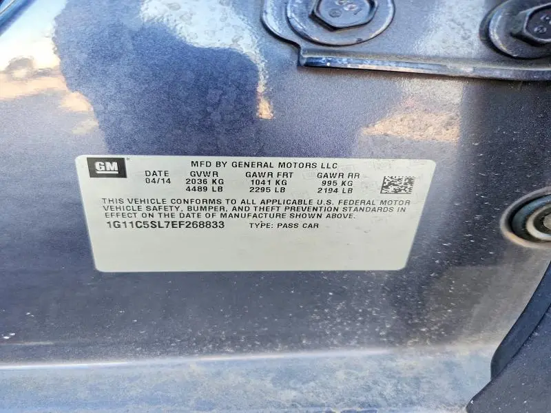 2014 CHEVROLET MALIBU 1LT  