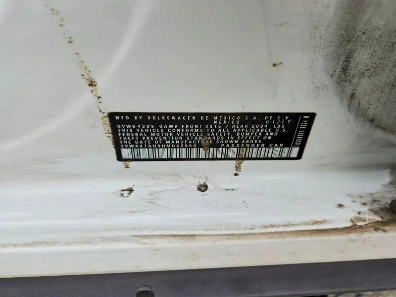 2017 VOLKSWAGEN GTI S  