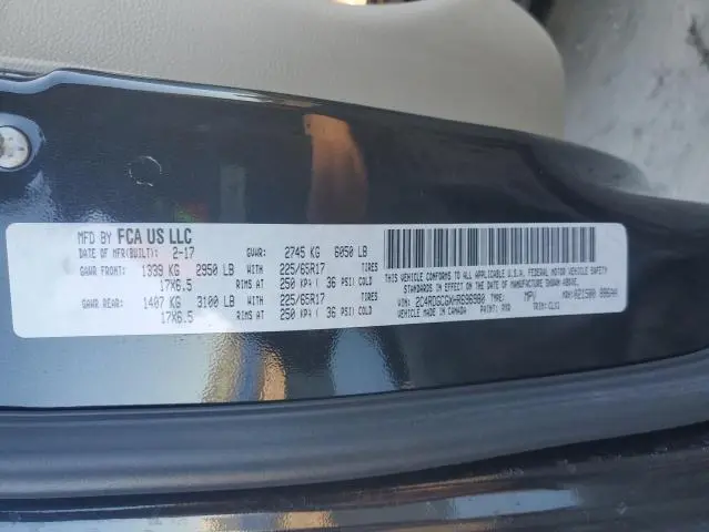 2017 DODGE GRAND CARAVAN SXT  