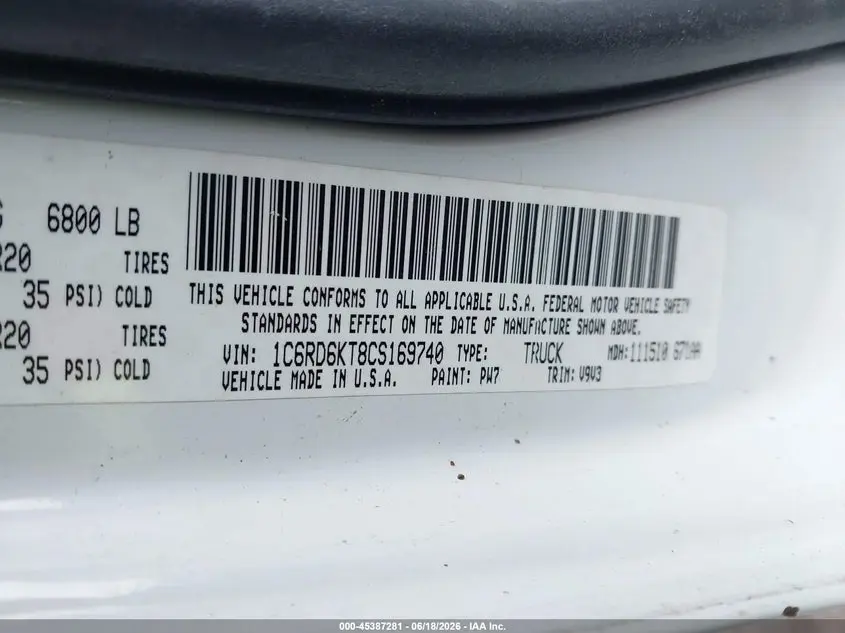 2012 RAM 1500 EXPRESS