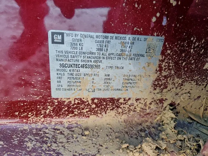 2014 CHEVROLET SILVERADO K1500 HIGH COUNTRY  