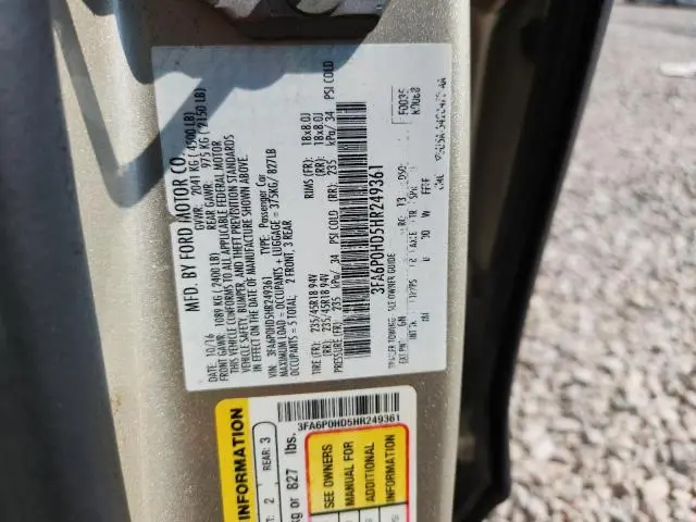 2017 FORD FUSION SE  
