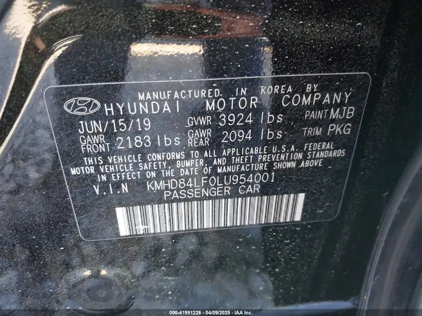 2020 HYUNDAI ELANTRA SEL