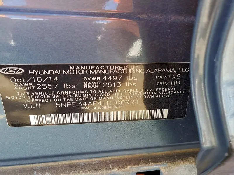 2015 HYUNDAI SONATA SPORT  