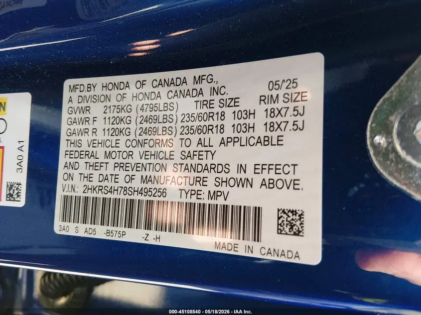 2025 HONDA CR-V EX-L AWD
