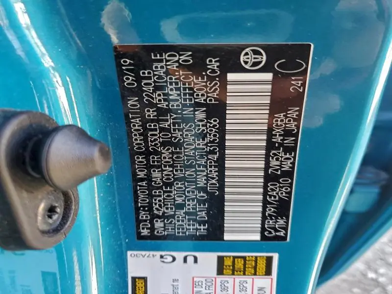 2020 TOYOTA PRIUS PRIME LE  