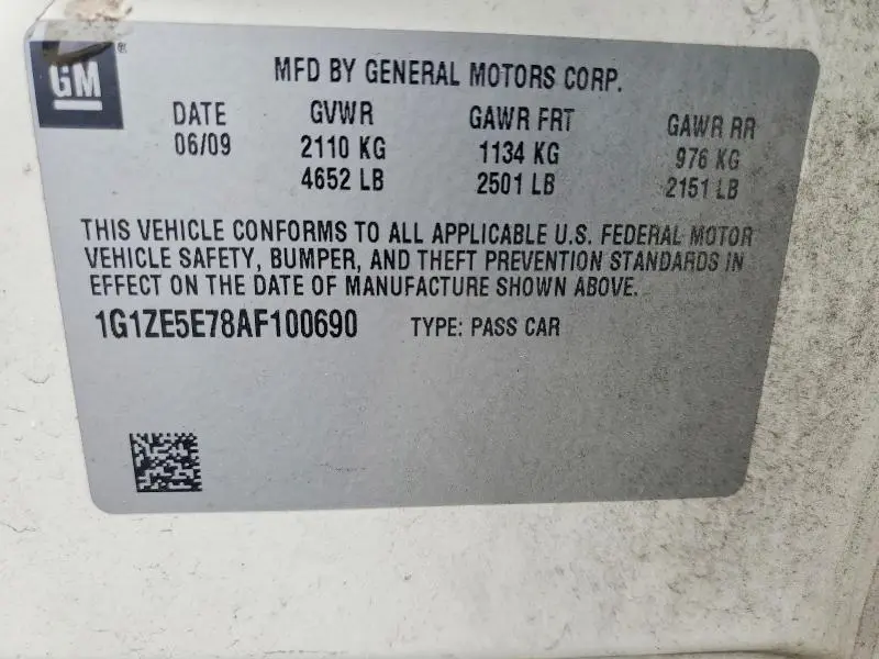 2010 CHEVROLET MALIBU LTZ  