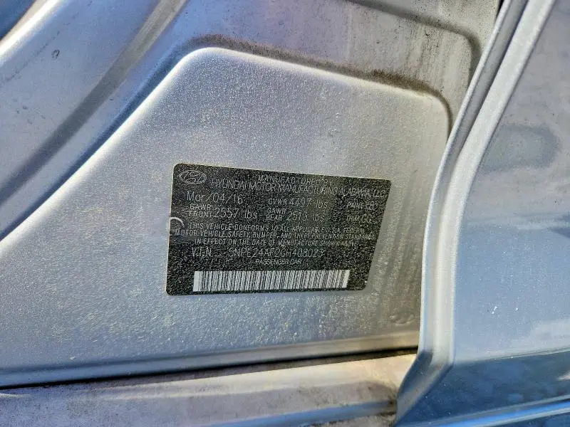 2016 HYUNDAI SONATA SE  