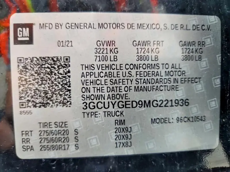 2021 CHEVROLET SILVERADO K1500 LTZ  