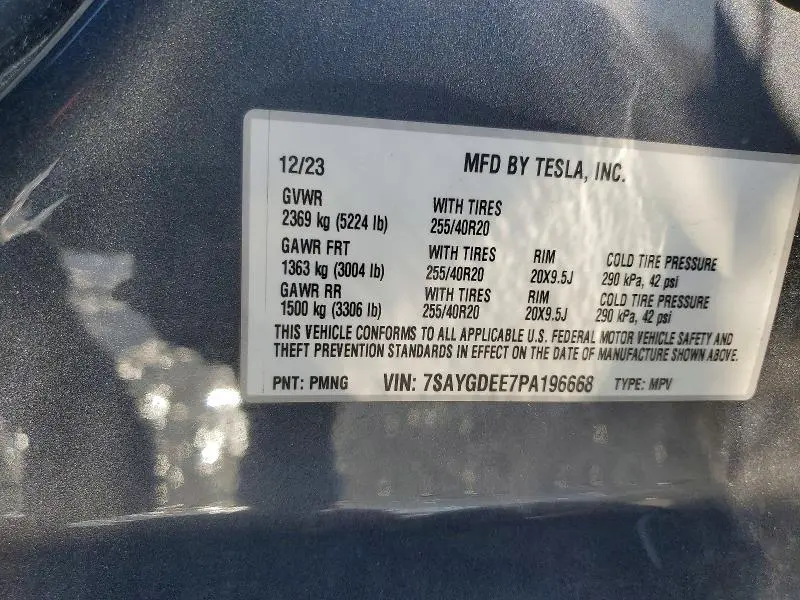 2023 TESLA MODEL Y   