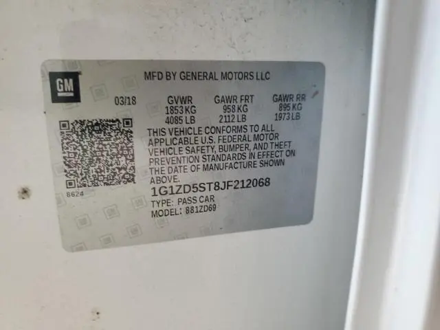 2018 CHEVROLET MALIBU LT  