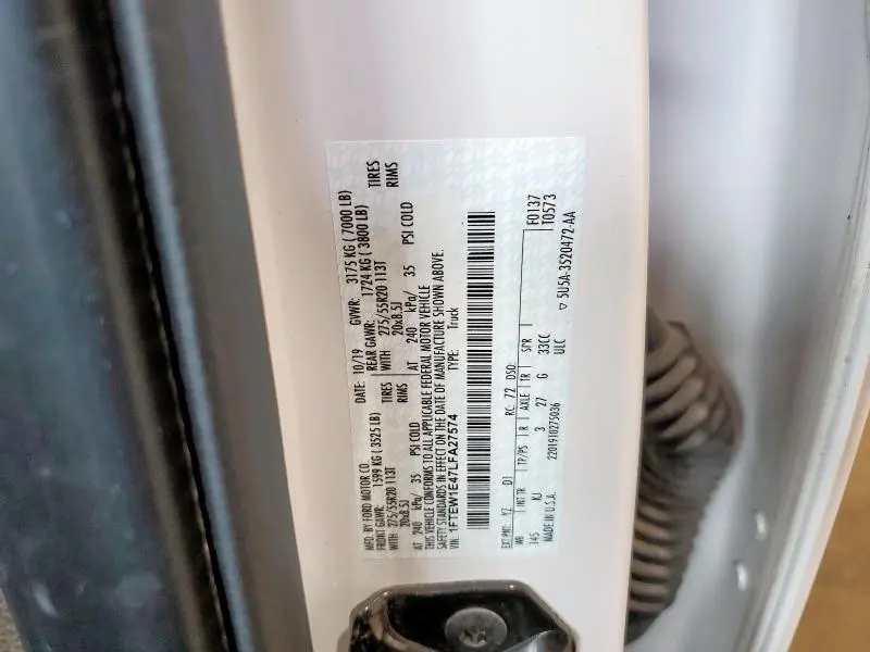 2020 FORD F150 SUPERCREW  