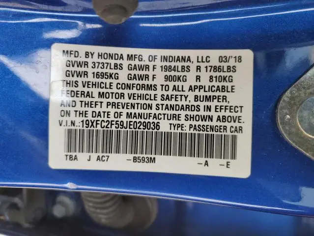 2018 HONDA CIVIC LX  