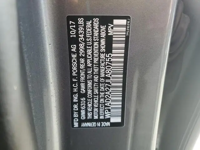 2018 PORSCHE CAYENNE GTS  