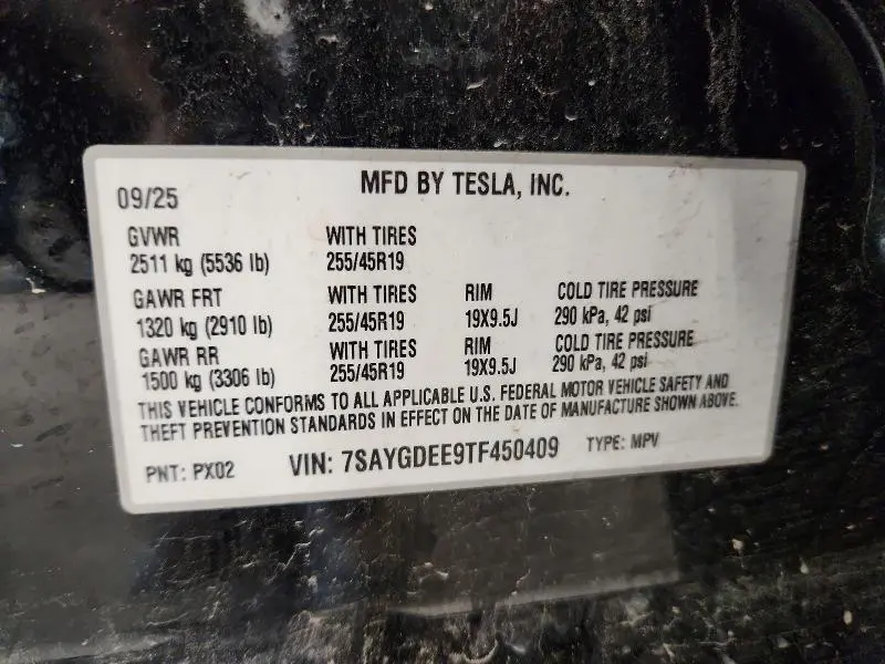 2026 TESLA MODEL Y   