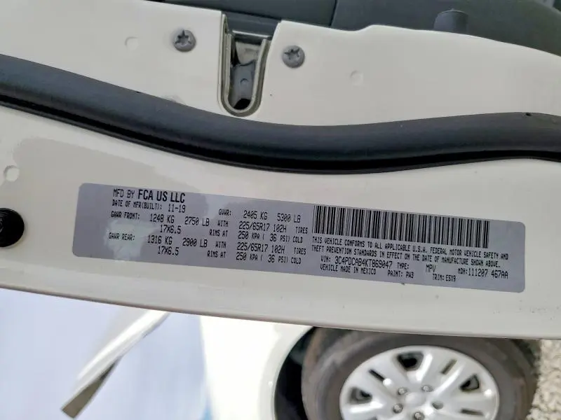 2019 DODGE JOURNEY SE  