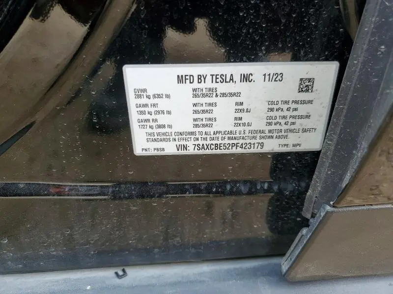 2023 TESLA MODEL X   