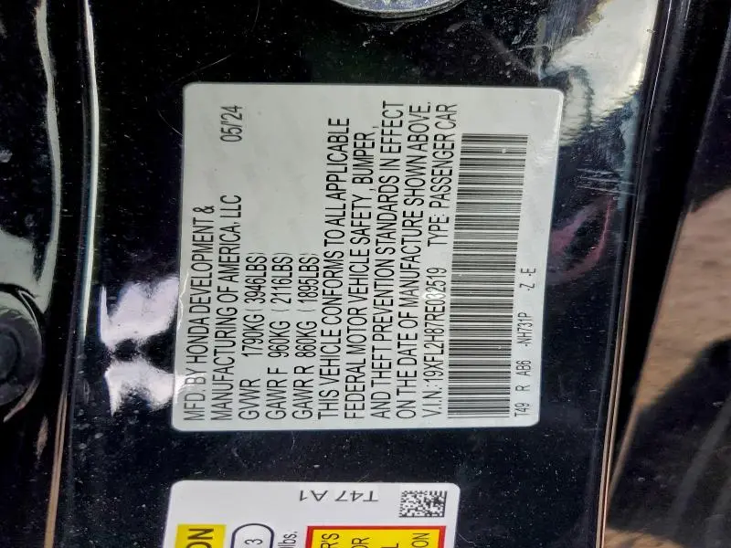 2024 HONDA CIVIC SPORT  