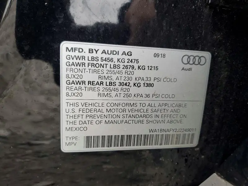 2018 AUDI Q5 PREMIUM PLUS  