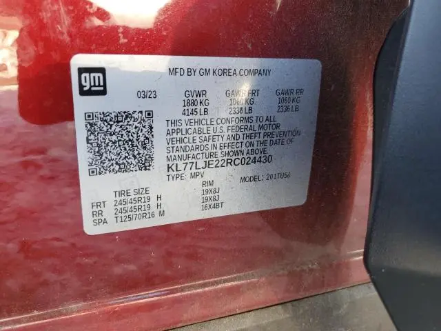 2024 CHEVROLET TRAX 2RS  