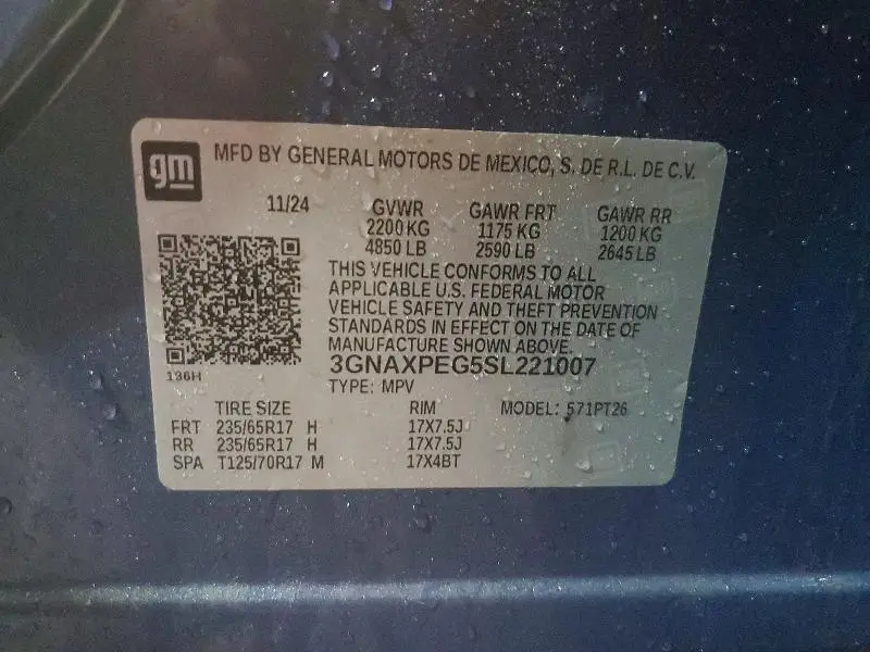 2025 CHEVROLET EQUINOX LT  