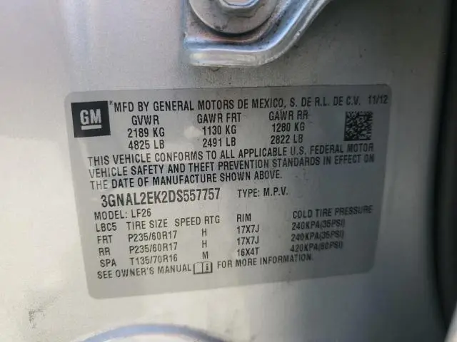 2013 CHEVROLET CAPTIVA LS  