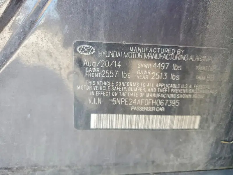 2015 HYUNDAI SONATA SE  