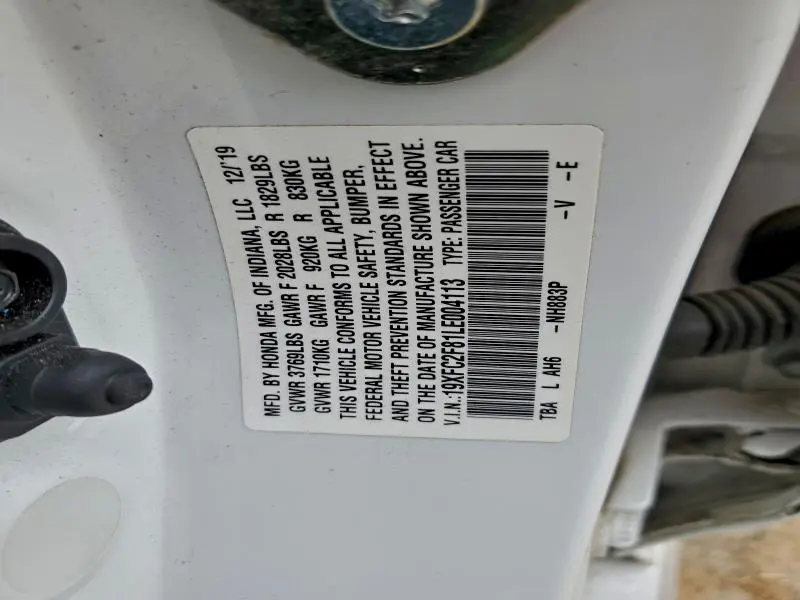 2020 HONDA CIVIC SPORT  