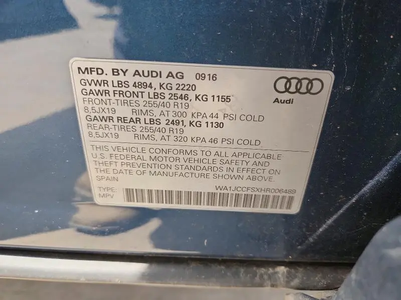 2017 AUDI Q3 PREMIUM PLUS  