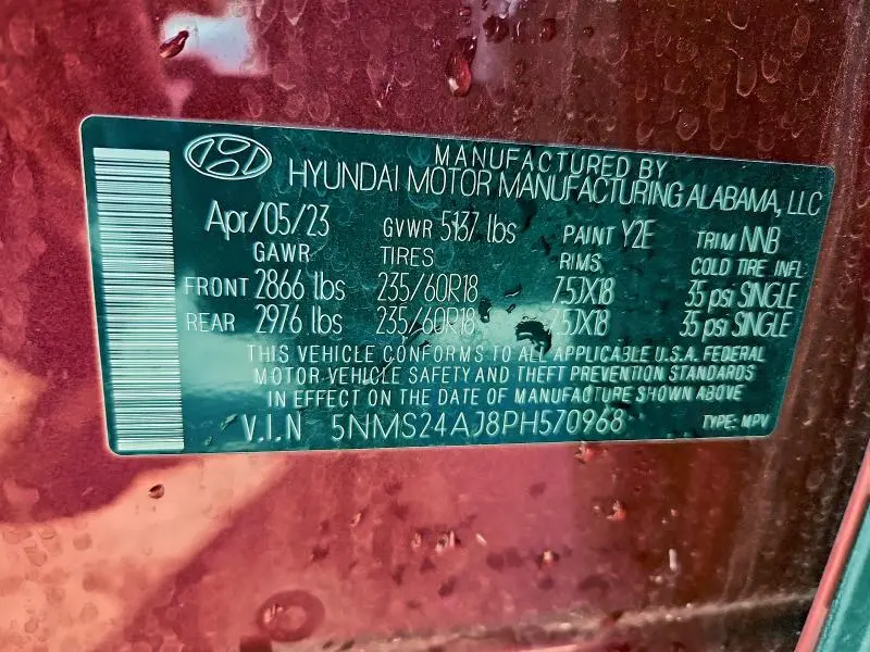 2023 HYUNDAI SANTA FE SEL  