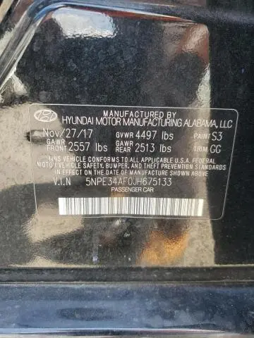 2018 HYUNDAI SONATA SPORT  