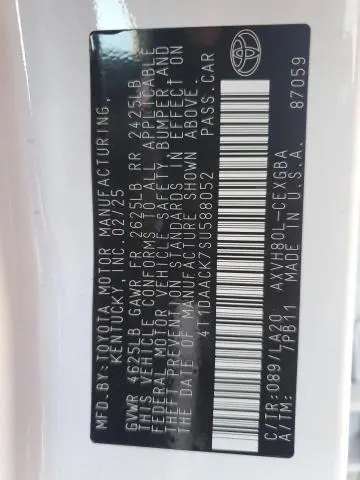 2025 TOYOTA CAMRY XSE