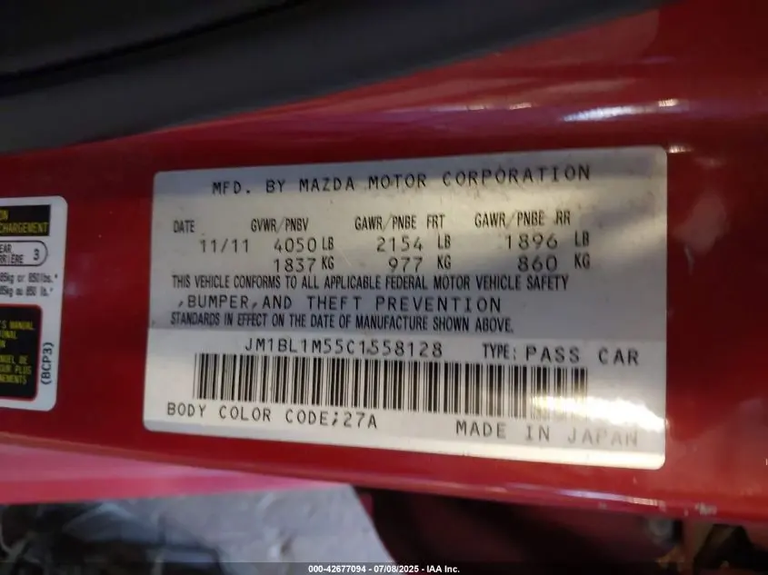 2012 MAZDA MAZDA3 S GRAND TOURING