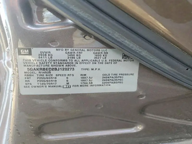 2011 BUICK ENCLAVE CXL  