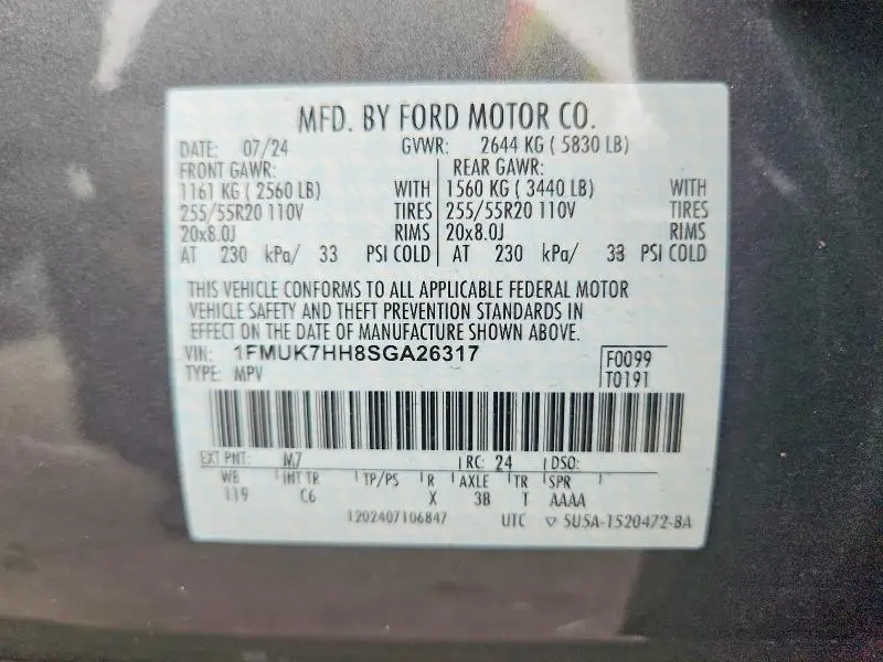 2025 FORD EXPLORER PLATINUM  