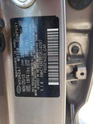 2014 HYUNDAI ACCENT GLS  