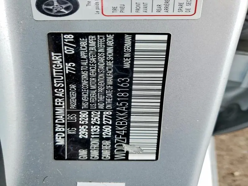 2019 MERCEDES-BENZ E 300 4MATIC  