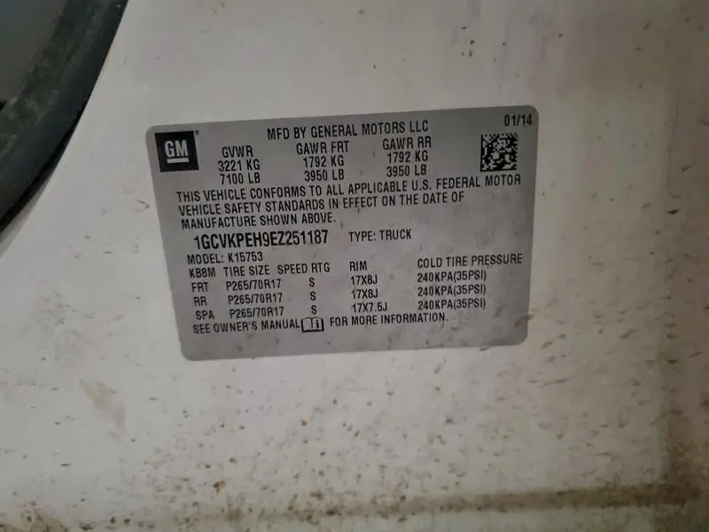 2014 CHEVROLET SILVERADO K1500  