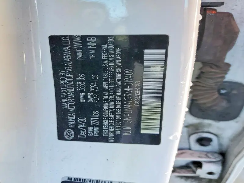 2021 HYUNDAI ELANTRA SEL  