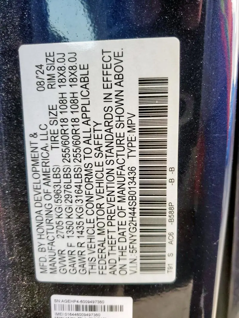 2025 HONDA PILOT EXL  