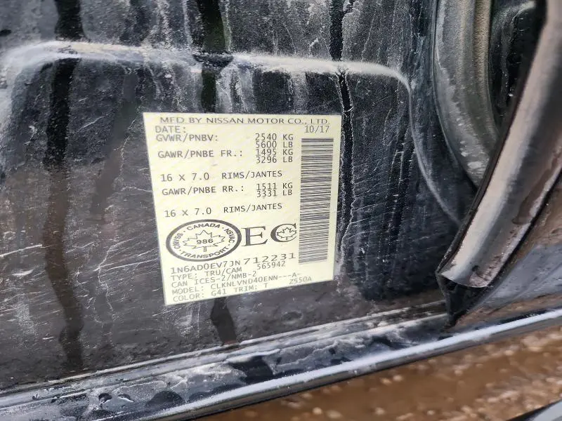 2018 NISSAN FRONTIER S  