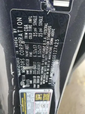 2016 KIA SEDONA LX  