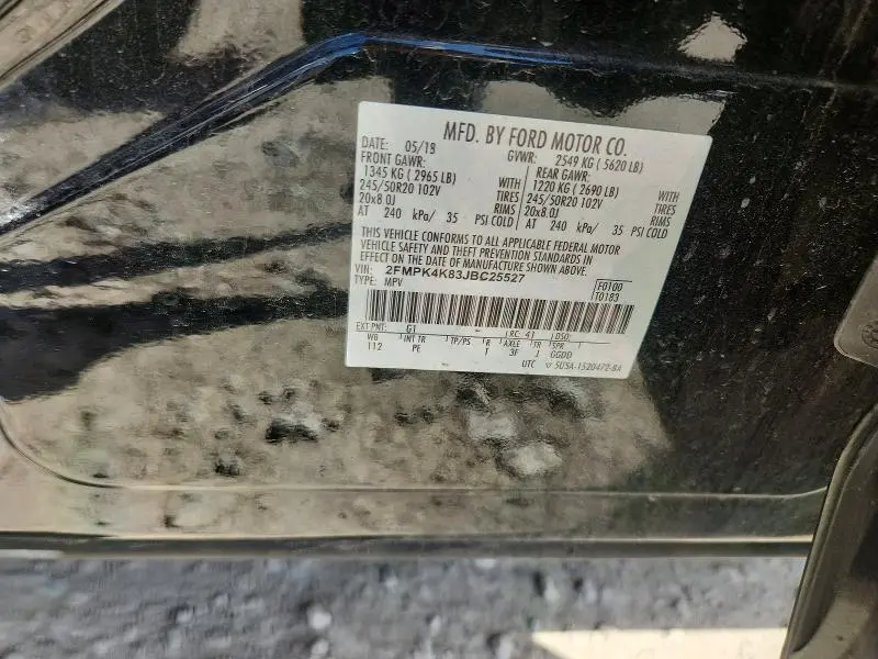 2018 FORD EDGE TITANIUM  