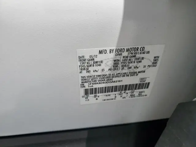 2013 FORD EXPLORER XLT  